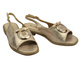 Wygodne sandały damskie  S. Barski KV51-003  złote
