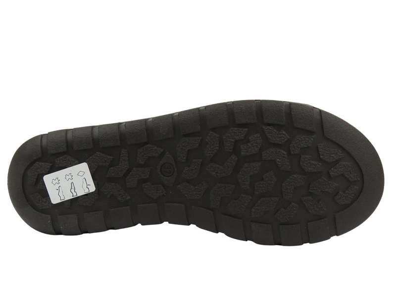 Skórzane półbuty damskie HELIOS Komfort 429, khaki