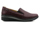 Półbuty damskie typu slip on - Helios Komfort 350-2, ciemna wiśnia 2