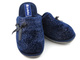Miękkie kapcie damskie INBLU DC-21, granatowe z kokardką