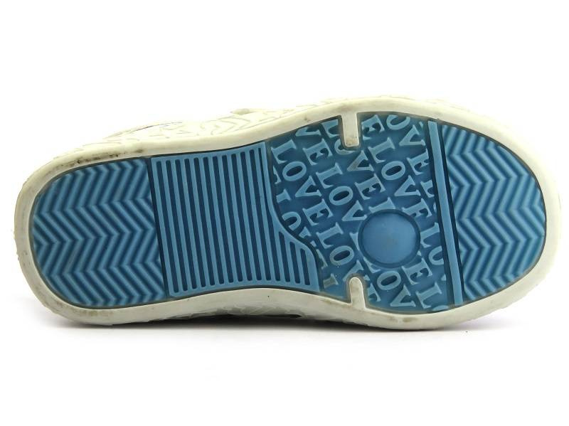 Adidasy dziecięce dziewczęce AMERICAN CLUB A29056, białoniebieskie