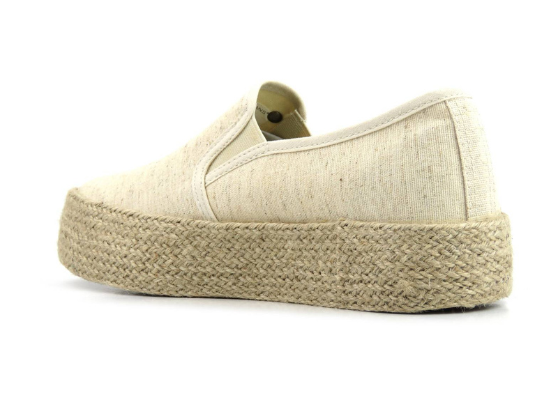 Espadryle damskie, półbuty na lato - CROSS JEANS JJ2R4014C, beżowe