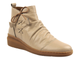 Skórzane botki damskie Nika Komfort 0117-9805, beżowe
