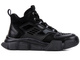 Kosmiczne sneakersy męskie z ociepleniem - JOHN DOUBARE H258-WG-487R, czarne