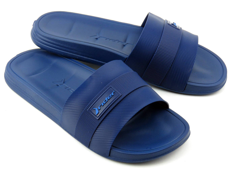 Klapki męskie basenowe, plażowe RIDER 11679, niebieskie