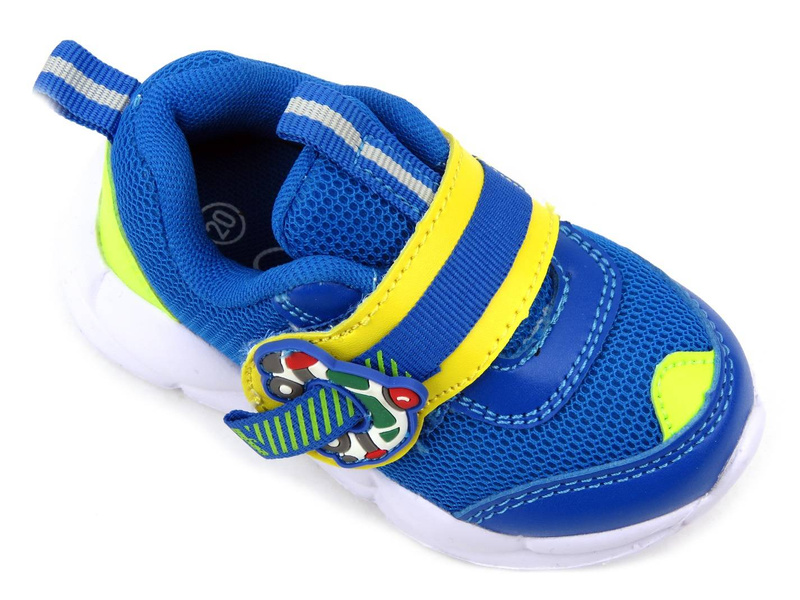 Buty sportowe dziecięce z samochodzikiem - BEFADO 516P093, niebieskie