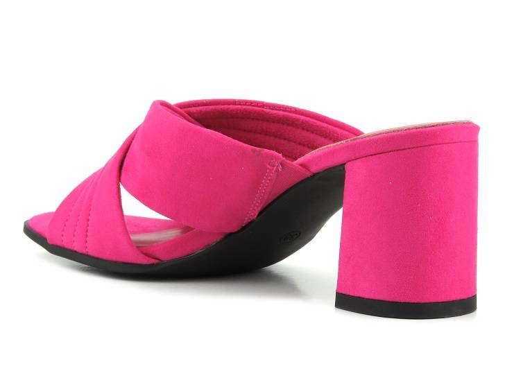 Klapki damskie na słupku - Marco Tozzi 27220, różowe