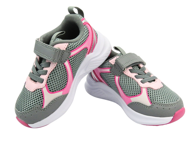 Buty Sportowe Dziewczęce BEFADO 516Y172 Szare Na Rzep