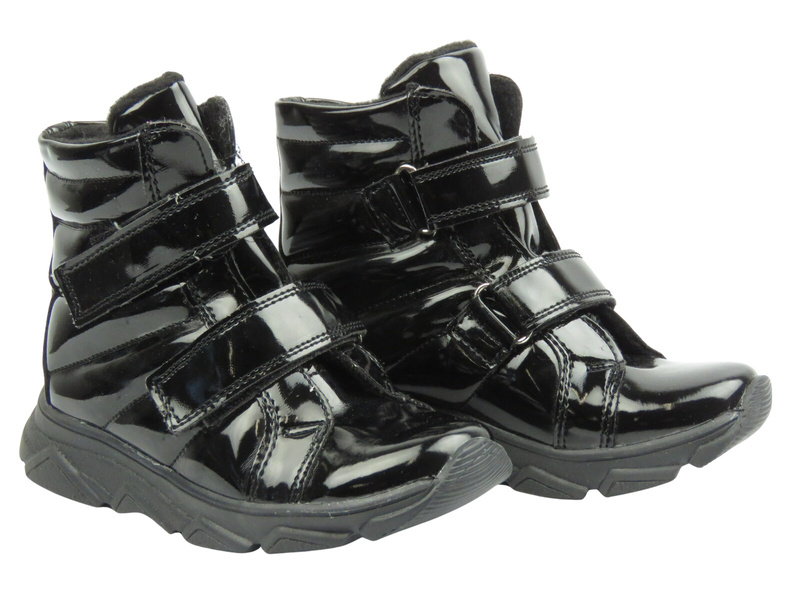 Trzewiki dziecięce dziewczęce czarne, Kornecki 06600