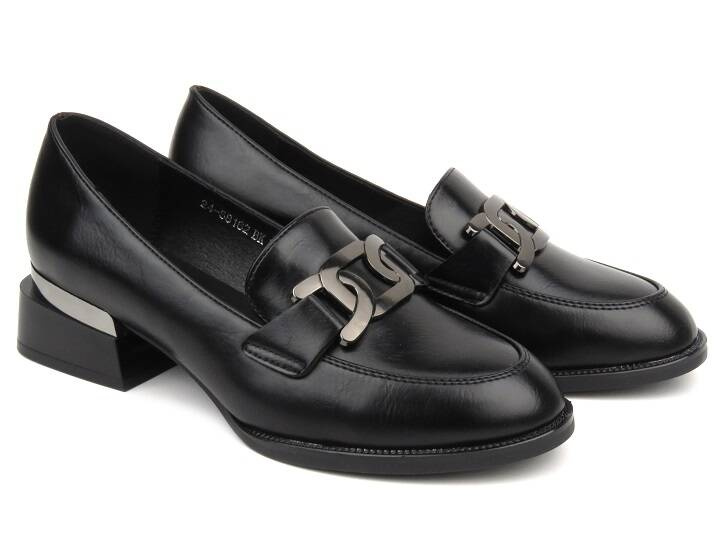 Eleganckie mokasyny damskie Vinceza 58162, czarne