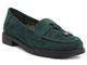 Półbuty, loafersy damskie Potocki 24-12369, zielone