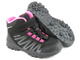 Buty trekkingowe dziecięce / młodzieżowe zimowe  AMERICAN CLUB WT107/22 WT112/22, czarne z fuksją