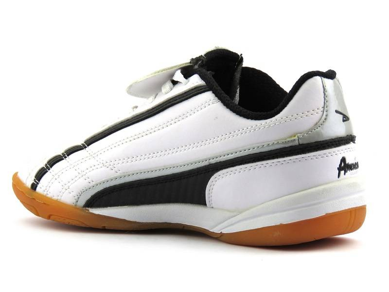 Buty dziecięce sportowe z kauczukową podeszwą - American Club AX1239, białe