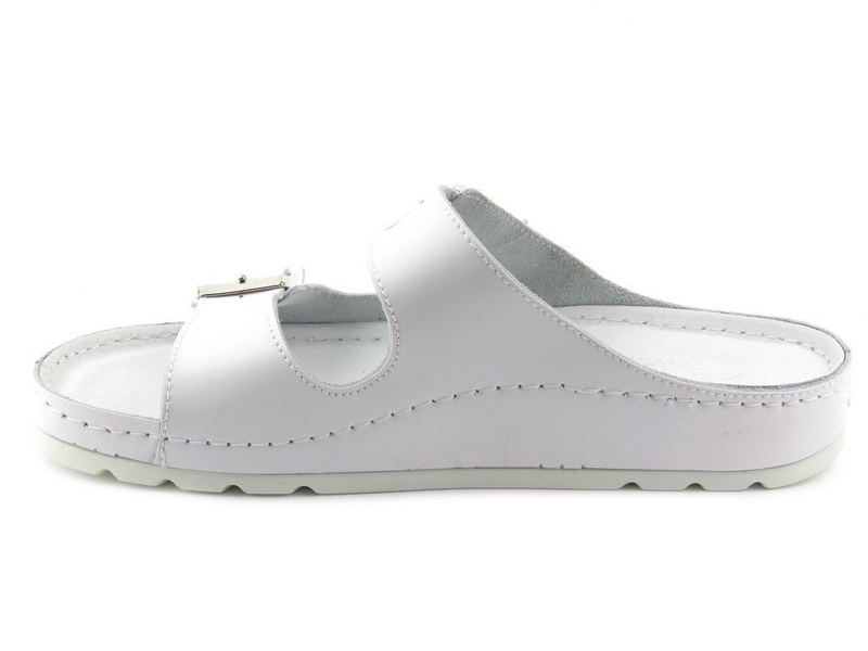 Lekarskie, sanitarne klapki damskie HELIOS Komfort 288, białe