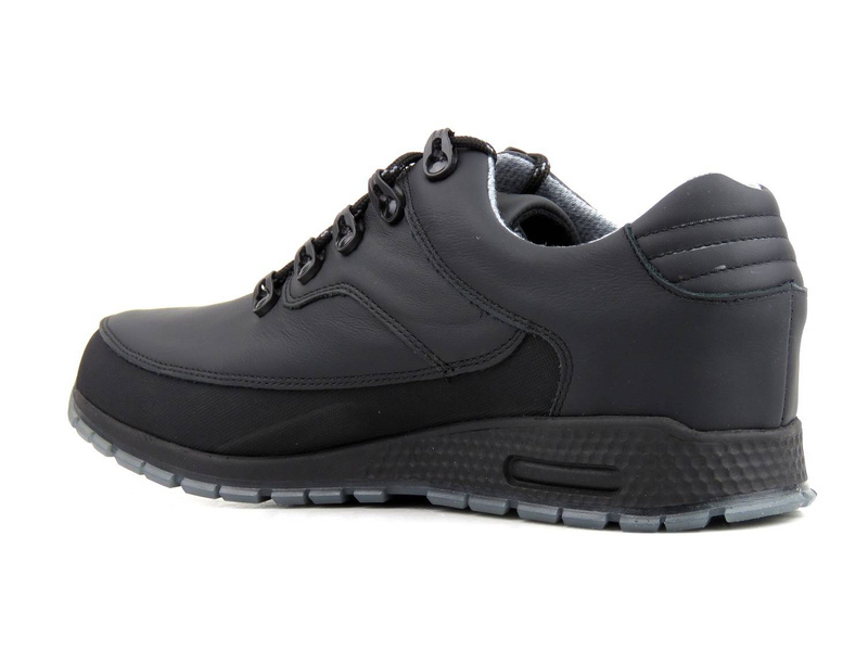 Trekkingi męskie, buty sportowe z membraną SympaTex - NIK 03-0948, czarne