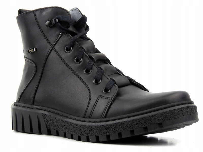 Trapery damskie ocieplane - Helios Komfort 577, czarny 3