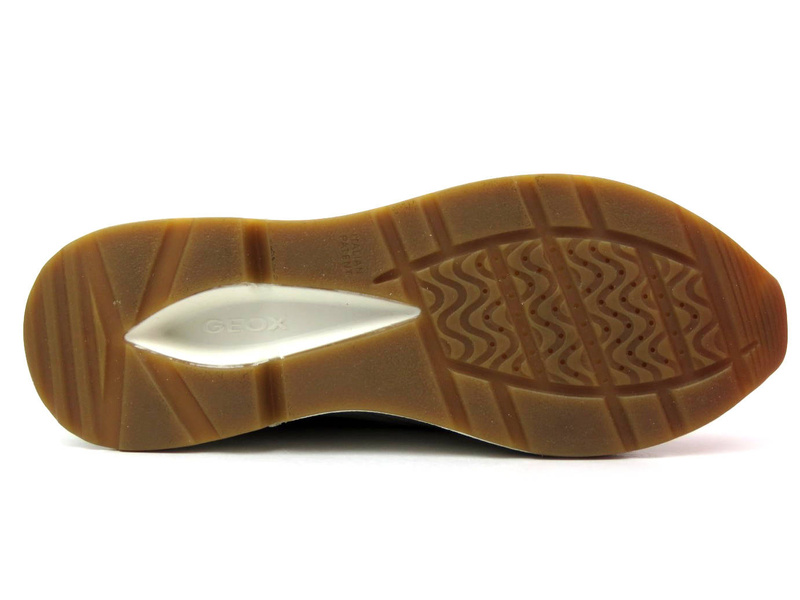 Sneakersy damskie ze skóry naturalnej - GEOX Respira D25FLA, białe