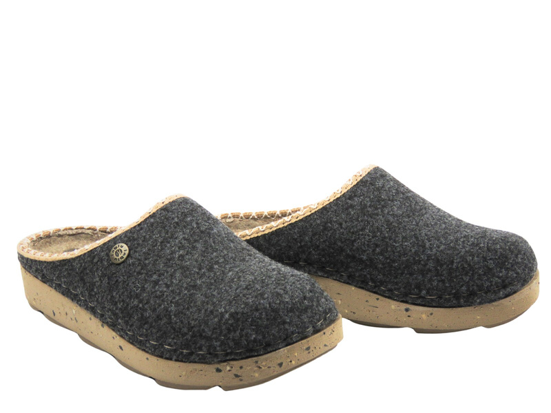 Kapcie damskie filcowe Inblu ED-31 szare