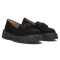 Skórzane półbuty, loafersy damskie  - Filippo DP4792/23, czarne