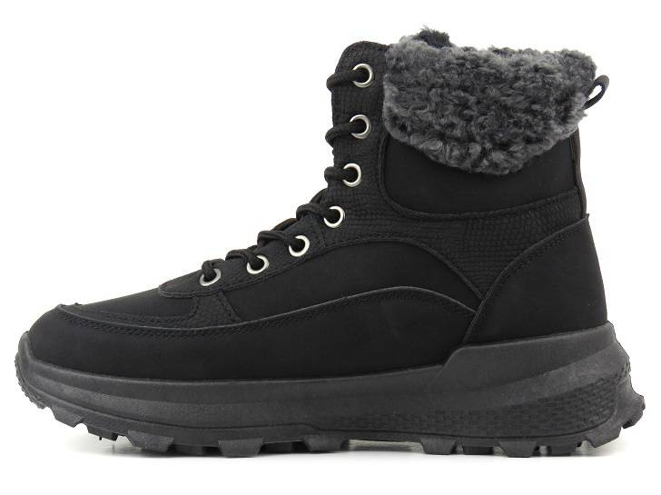 Śniegowce, buty damskie zimowe na platformie - LEE COOPER LCJ-22-44-1362L, czarne
