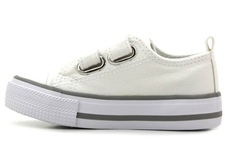 Trampki, tenisówki dziecięce na rzepy - BIG STAR LL374016, białe