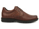 Półbuty męskie ze skóry naturalnej - Tapi 7272, brązowe