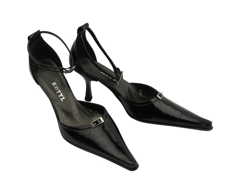 Czółenka damskie na szpilce czarne KOTYL 708