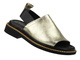 Eleganckie sandały damskie ze skóry naturalnej - Bombonella G029 68 T554-1 złoty, tęgość G