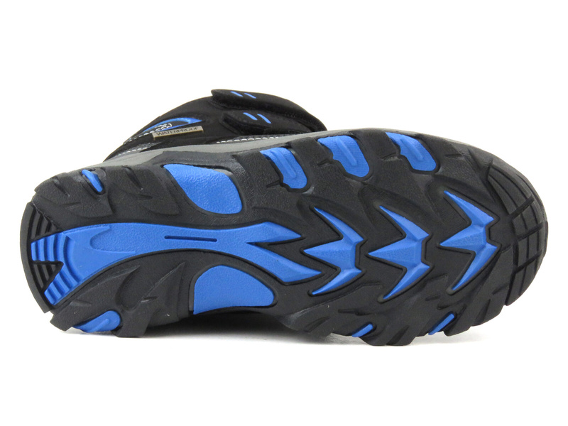 Buty trekkingowe, śniegowce dziecięce - AMERICAN CLUB WT161/23 czarne z niebieskim