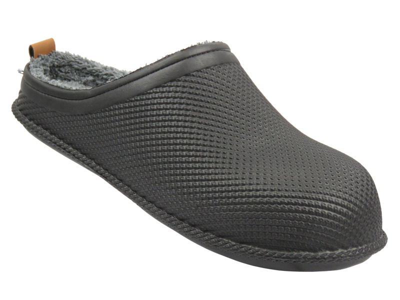 Ciepłe kapcie męskie czarne Gezer GT5KMM.12464.00