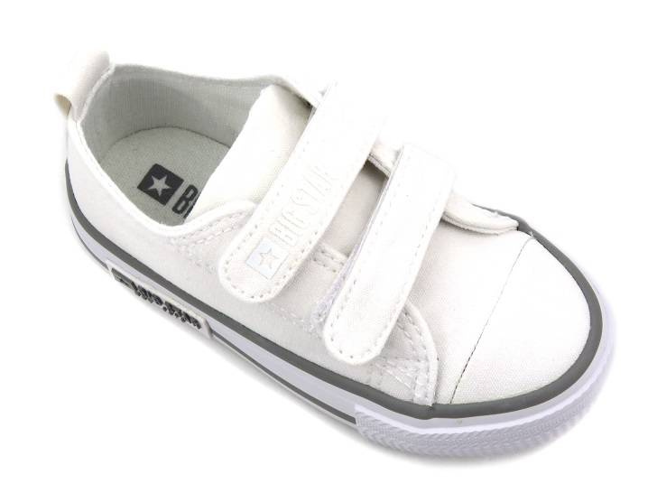 Trampki, tenisówki dziecięce na rzepy - BIG STAR LL374016, białe