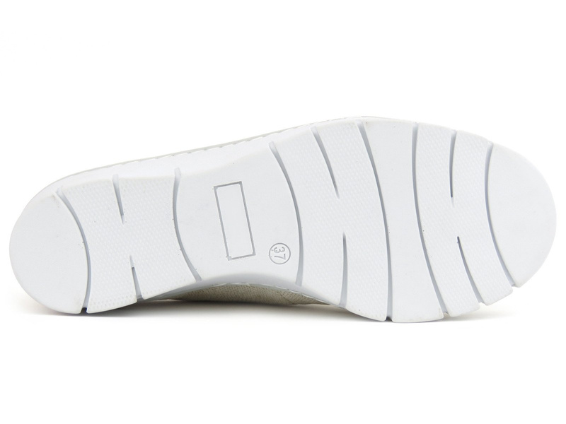 Wygodne buty damskie sportowe - Helios Komfort 334, srebrne