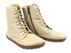 Barefoot minimalistyczne ocieplane  botki damskie Nika Komfort 1442, waniliowe