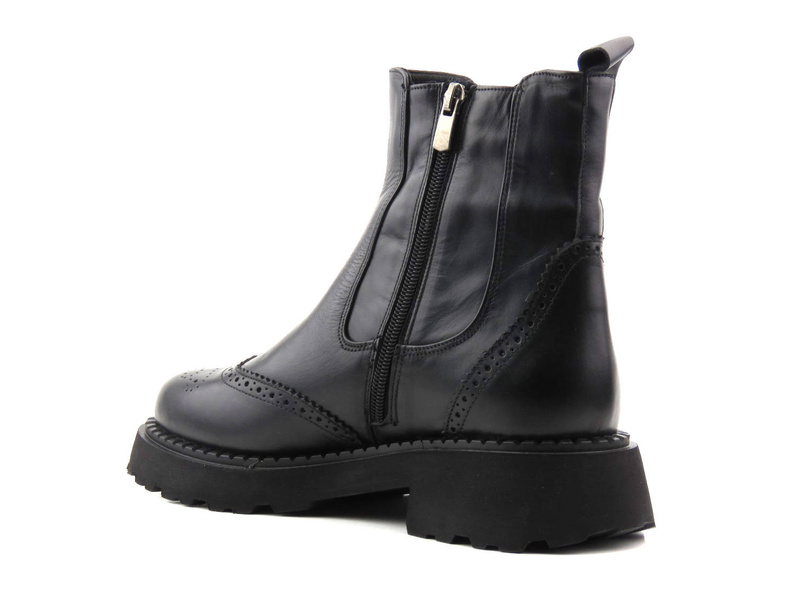 Wysokie botki damskie ocieplane - VENEZIA 03960014D, czarne