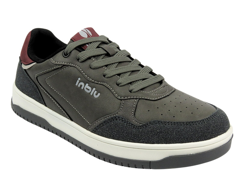 Sznurowane buty sportowe męskie szare Inblu IU-14