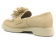 Półbuty, loafersy damskie na grubej podeszwie - CheBello 4383, beżowe