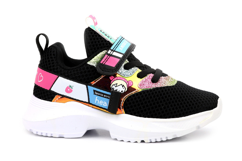 Buty dziecięce sportowe, sneakersy - American Club BS 20/22, czarne
