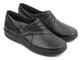 Wygodne półbuty damskie z wyjmowaną wkładką - AXEL KOSELA 1746/9746, czarne