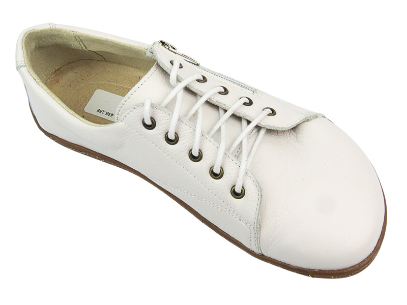 BareFoot półbuty minimalistyczne damskie białe Helios Komfort 436