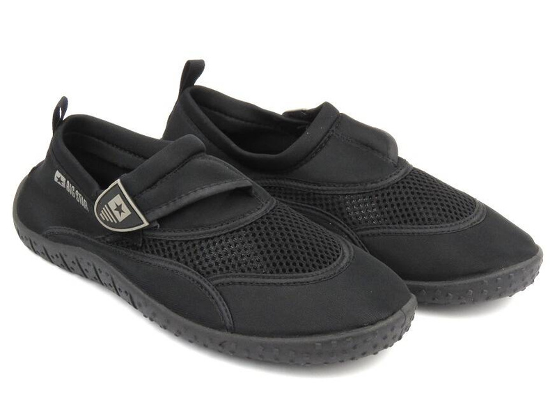 Buty męskie do wody, do pływania / na jeżowce, kamienie - Big Star NN174754, czarne