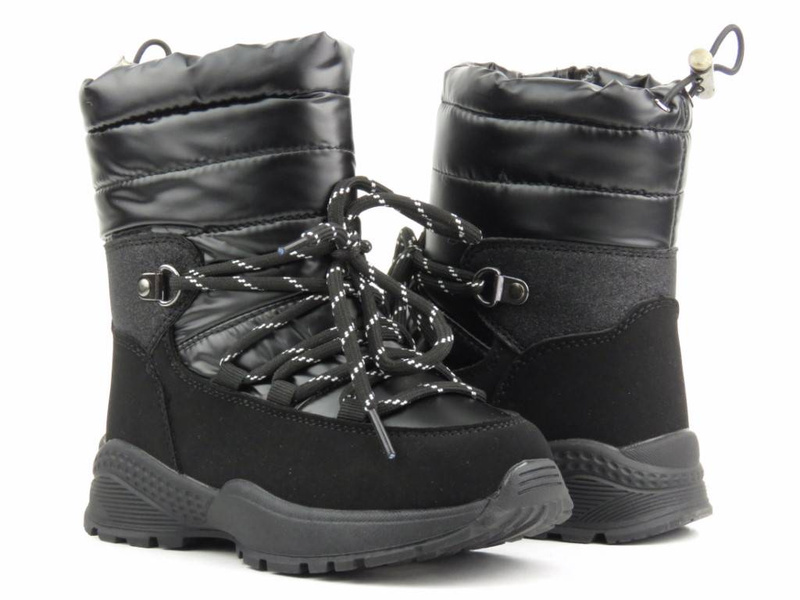 Cieplutkie śniegowce dziecięce - MISS E 22DZ23-5269, czarne