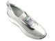 Buty damskie sportowe na koturnie - Venezia 4024, srebrne