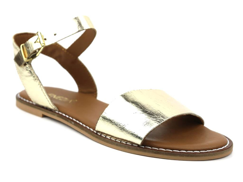 Sandały damskie klasyczne - VENEZIA MRZ2321, złote