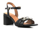 Sandały damskie na klocku - Marco Tozzi 28363, czarne