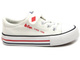 Trampki dziecięce na rzep - LEE COOPER LCW-22-44-0804K, białe