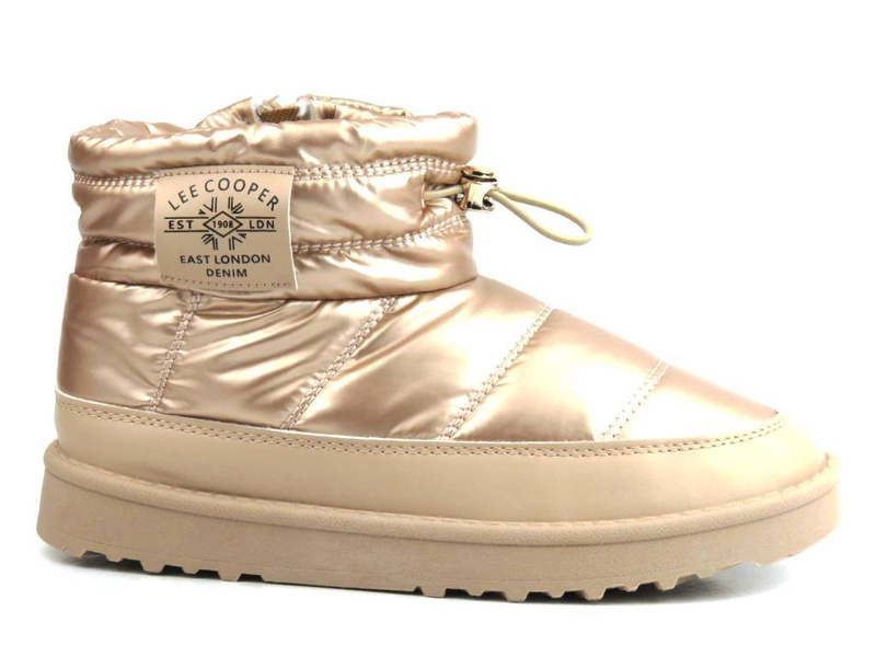 Śniegowce damskie za kostkę - Lee Cooper LCJ-23-44-1965L, złote