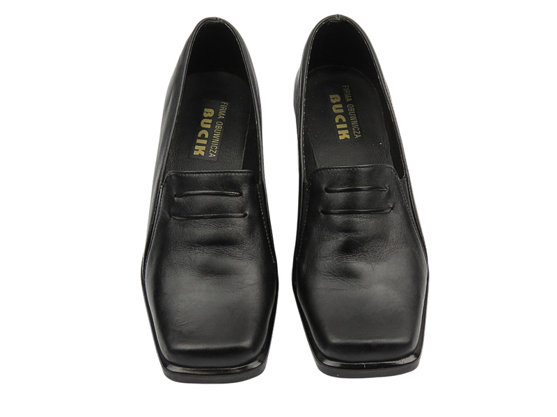 Eleganckie buty damskie na obcasie - BUCIK 12, czarne