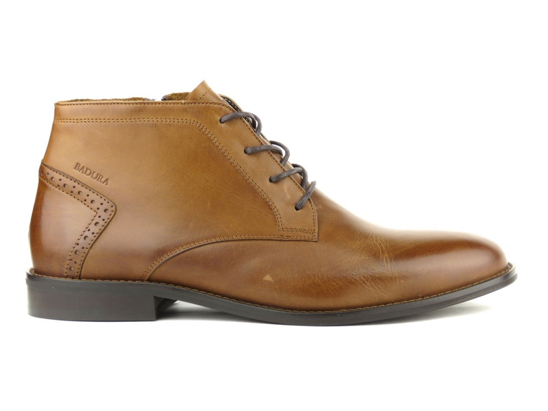 Eleganckie trzewiki męskie Badura 4663, brązowe