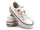 Trampki dziecięce na rzep - LEE COOPER LCW-22-44-0804K, białe
