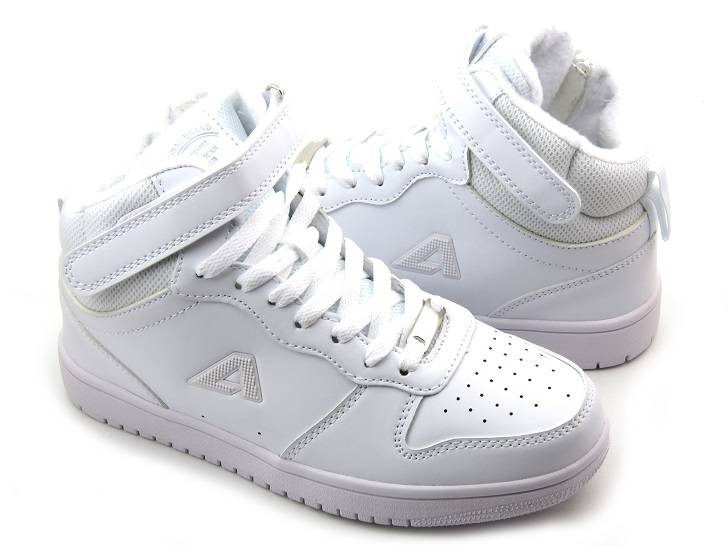 Zimowe buty dziecięce, młodzieżowe - AMERICAN CLUB ES102/22, białe